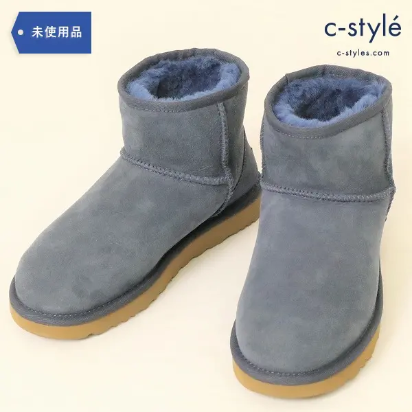 UGG アグ ムートンブーツ CLASSIC MINI II クラシックミニ2 US7 NAVY 24cm