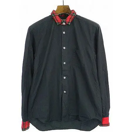 COMME des GARCONS HOMME PLUS EVER GREEN(コムデギャルソン オムプリュス エバーグリーン)チェック切替シャツ