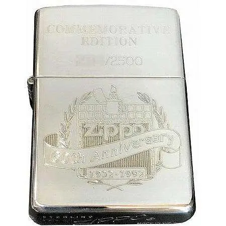 ZIPPO(ジッポー) 記念モデル 60周年記念 スターリングシルバー 1992