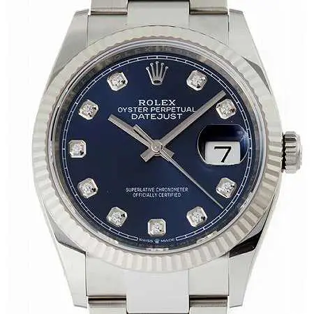 ROLEX(ロレックス) デイトジャスト 126234G 10Pダイヤモンド ブルー