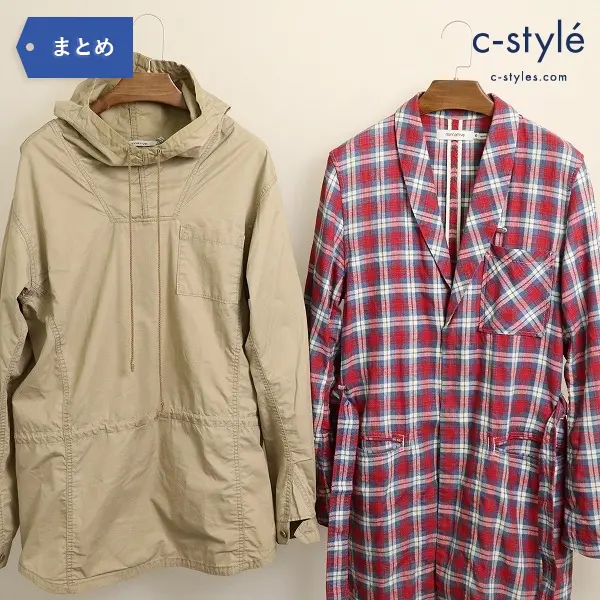 nonnative ノンネイティブ size0 CHECK FARMER GOWN & HIKER HOODED SHIRT ガウン フードシャツ