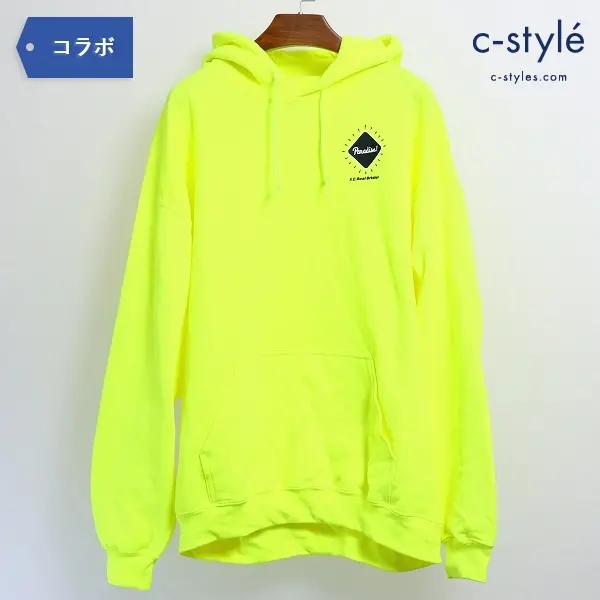 Paradise! x F.C.Real Bristol レアルブリストル CASBA EMBLEM HOODIE パーカー L YELLOW