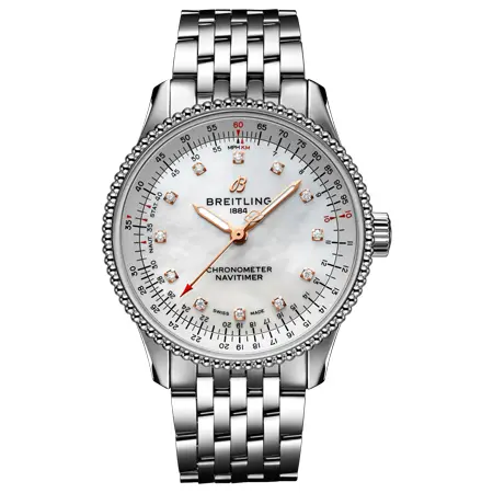 BREITLING(ブライトリング) ナビタイマー オートマチック 35 ステンレススチール マザーオブパール A17395211A1A1