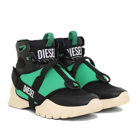 DIESEL(ディーゼル) シューズ S-SHARQUEZ MID Black/Green