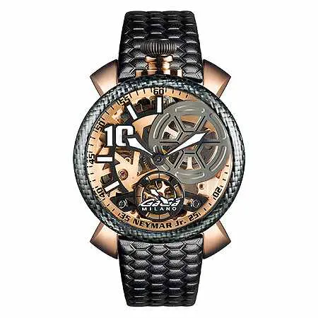 GagaMilano(ガガミラノ) マヌアーレ 48mm 5511.NJ.02 ネイマールJr 300本限定 ブラックカーボン