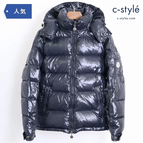 MONCLER モンクレール MAYA マヤ ダウンジャケット size1 ブラック フード着脱可 CLASSE1の買取金額(買取実績)