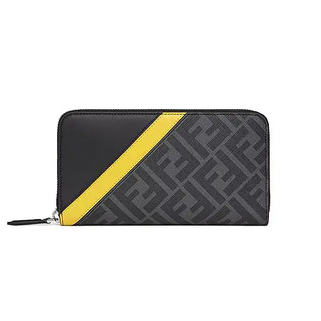 FENDI(フェンディ) 財布 グレーファブリック財布