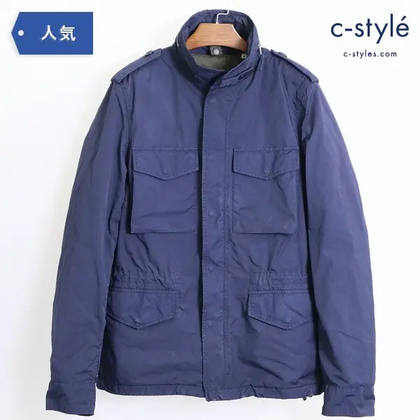 ASPESI アスペジ M-65 MINIFIELD ナイロンジャケット Navy M Thermore ライナー フード 着脱