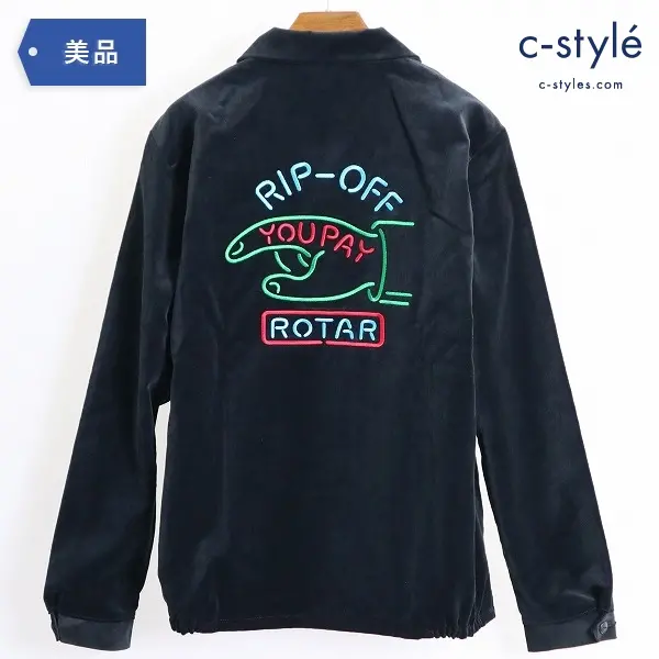 ROTAR ローター YOU PAY Souvenir Jacket スーベニア ジャケット L Black 別珍