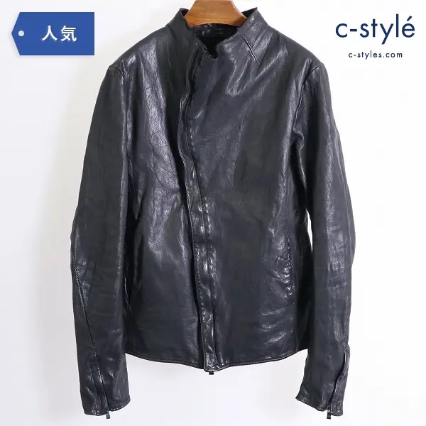 incarnation インカネーション Calf Leather Carved Zip Blouson カーフ レザー ジャケット S