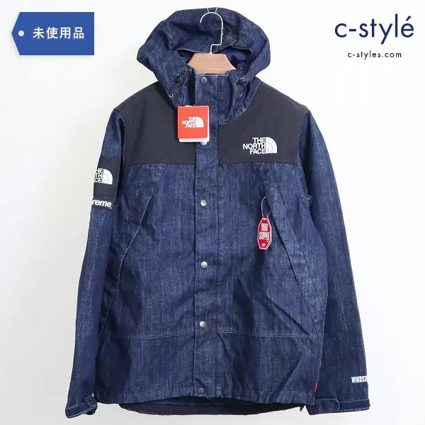 Supreme x THE NORTH FACE DENIM DOT SHOT JACKET マウンテンパーカー デニム M