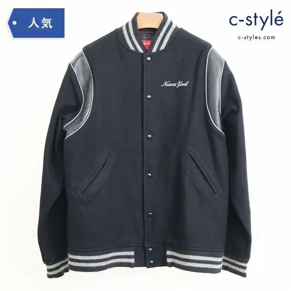 Supreme シュプリーム Nueva York Varsity Jacket ヌエバ ヨーク スタジャン ウール sizeL