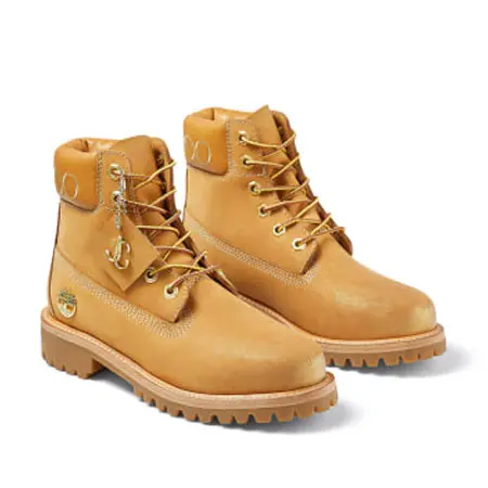 JIMMY CHOO(ジミーチュウ) シューズ JC X TIMBERLAND/F Gold グリッター付き Wheat ヌバックレザー・ブーツ