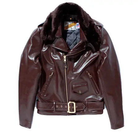 Schott(ショット) 618 SWAGGER x Schott 618 LEATHER DOUBLE RIDERS BROWN