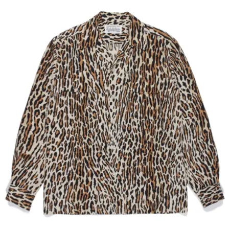 WACKO MARIA(ワコマリア) シャツ LEOPARD OPEN COLLAR SHIRT