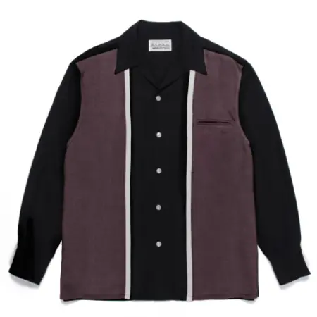 WACKO MARIA(ワコマリア) シャツ THREE TONE OPEN COLLAR SHIRT