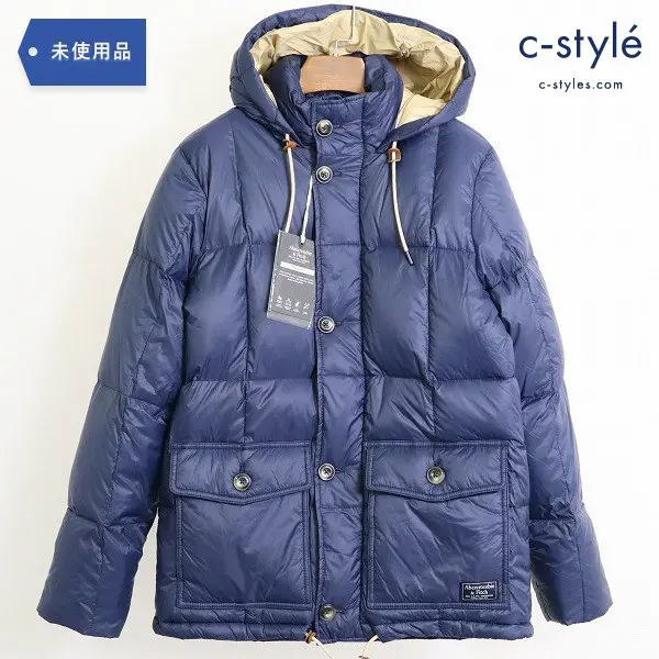 Abercrombie & Fitch アバクロンビー＆フィッチ ダウンジャケット Sサイズ ネイビー