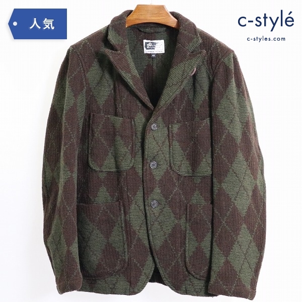 Engineered Garments エンジニアードガーメンツ Bedford Jacket size XS アーガイル Olive/Brown