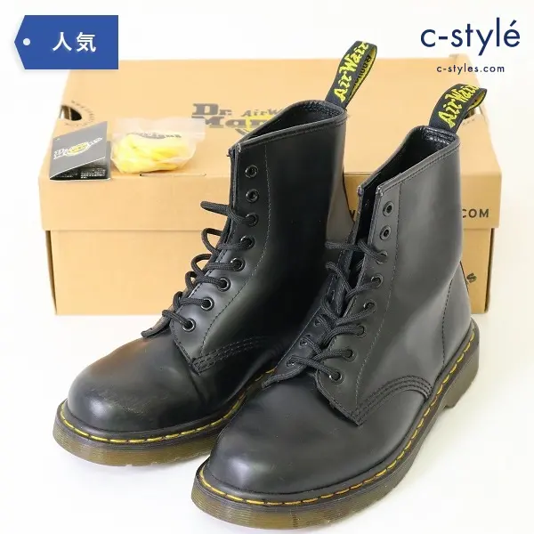 Dr.Martens ドクターマーチン 1460 8ホール ブーツ UK7 スムース レザー ブラック