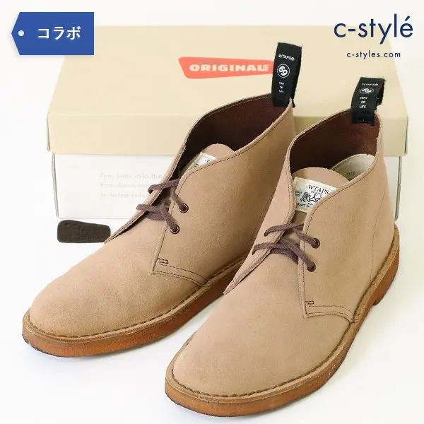 WTAPS x Clarks ダブルタップス クラークス デザート ブーツ US8.5 ブラウン スエード