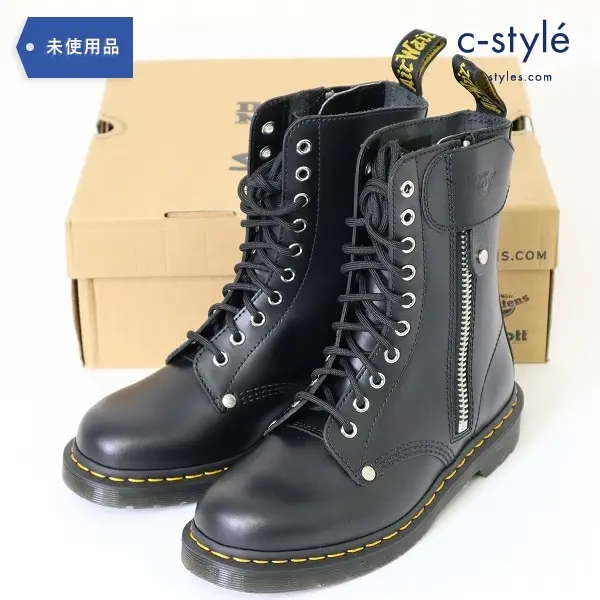 SCHOTT ショット x Dr.Martens ドクターマーチン 1490 10ホール ブーツ UK6 ブラック