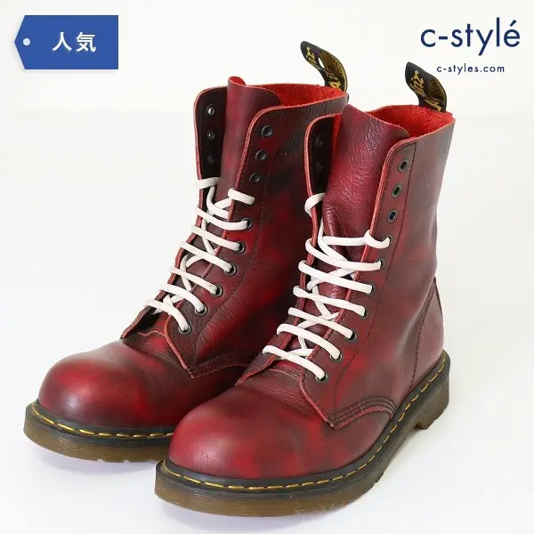 Dr.Martens ドクターマーチン 1919 10ホール レザー ブーツ UK9 27.5cm チェリー レッドの買取金額(買取実績)