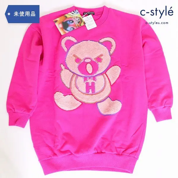 JOEY HYSTERIC ジョーイヒステリック スウェット ファックベア PINK/25 size L 140cm 子供服