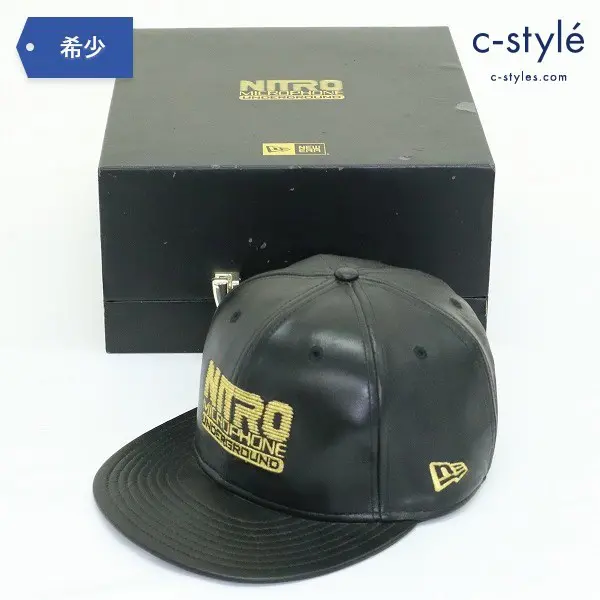 NITRO MICROPHONE UNDERGROUND x NEW ERA 144個限定 レザー キャップ シリアルナンバー