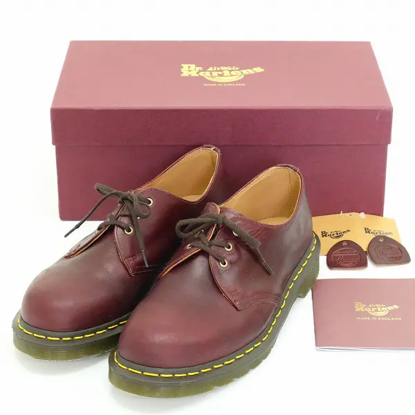 Dr.Martens ドクターマーチン 1461 3ホール レザー シューズ UK8 バーガンディ