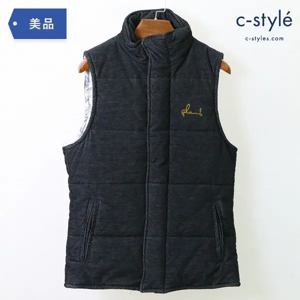 glamb グラム Jority down vest コーデュロイ ジョリティ ダウン ベスト サイズ2 刺繍