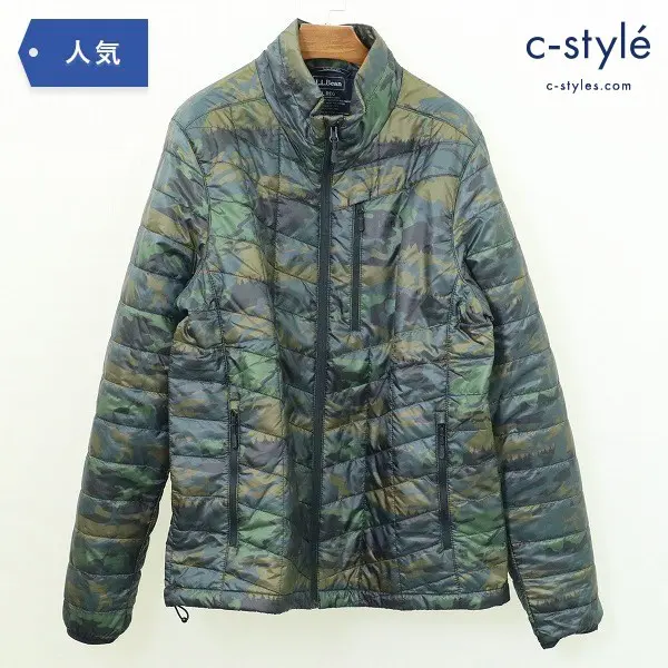 L.L.Bean エルエルビーン プリマロフト パッカウェイ ジャケット sizeL 中綿 迷彩 ナイロン