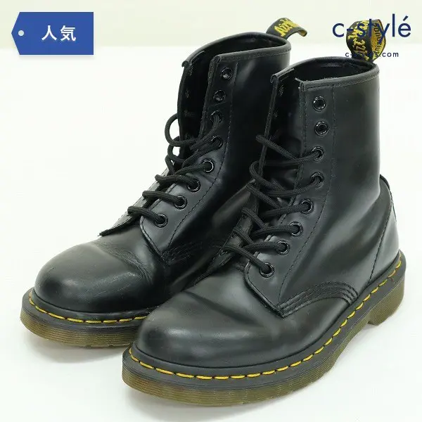 Dr.Martens ドクターマーチン 1460 8ホール ブーツ UK4 スムース レザー ブラック レディース