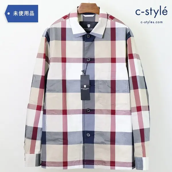 BLACK LABEL ブラックレーベル チェック シャツ アウター L 長袖 バーバリー