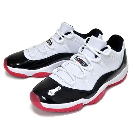 NIKE AIR JORDAN11(ナイキ エアジョーダン11) RETRO LOW WHITE BRED white/university red-black