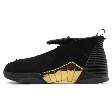 NIKE AIR JORDAN15(ナイキ エアジョーダン15) RETRO DB DOERNBECHER BLACK/WHITE-METALLIC GOLD