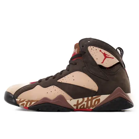 NIKE AIR JORDAN7(ナイキ エアジョーダン7) RETRO PATTA SHIMMER/TOUGH RED/VELVET BROWN/ MAHOGANY PINK