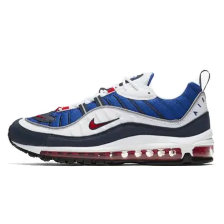 AIR MAX 98(エアマックス 98) SEISMIC VELOCITY White & University Red & Royal Blue