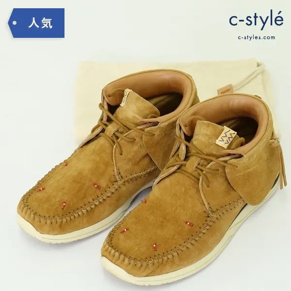 visvim ビズビム FBT LHAMO FOLK モカシン スウェード レザー ブーツ US12 牛革 ビブラム