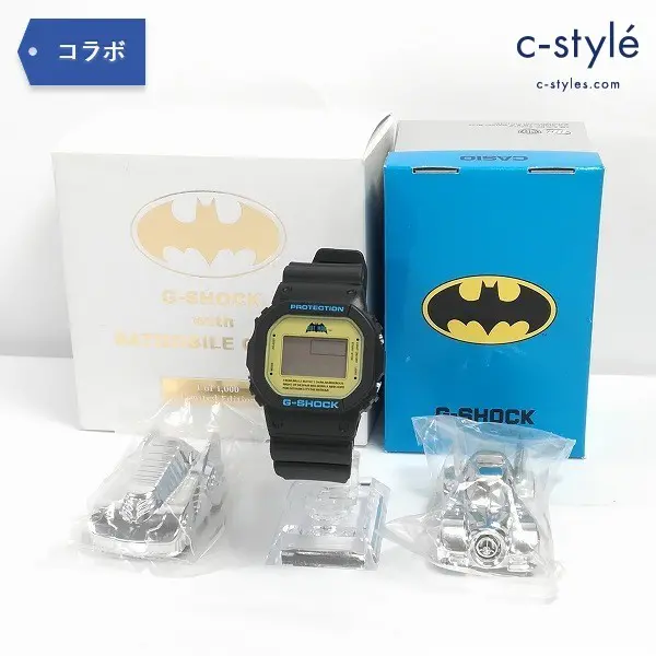 CASIO カシオ G-SHOCK with バットモービル BATMOBILE チョロQ 腕時計 バットマン