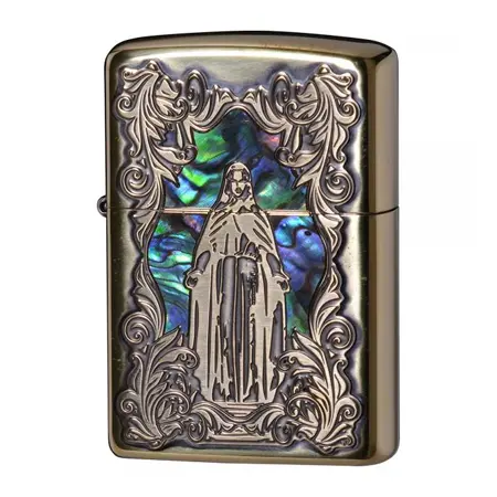 ZIPPO(ジッポー)真鍮 SHELL MARIA/シェル マリア 真鍮