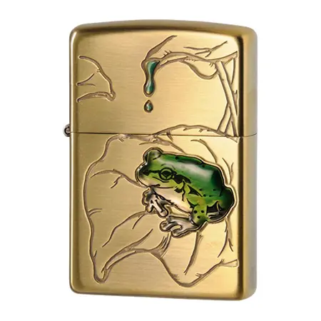 ZIPPO(ジッポー)真鍮 FROG/蛙 真鍮古美