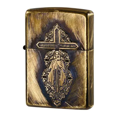 ZIPPO(ジッポー)真鍮 MARIA EMBLEM/メタル マリア ユーズド ブラス