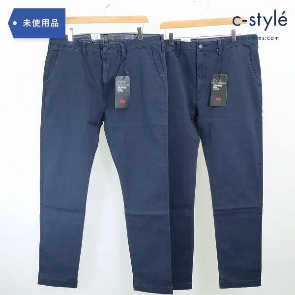 LEVI’S リーバイス XX CHINO チノパン W38 スリム テーパード ネイビー ×2