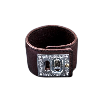 FIRST ARROWS(ファーストアローズ) Lock tight Leather bracelet (brown)