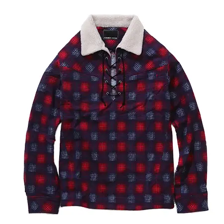 n(n) BY NUMBER (N)INE(エヌエヌバイナンバーナイン) BOA PULLOVER SHIRTS_FLANNEL OMBRE CHECK