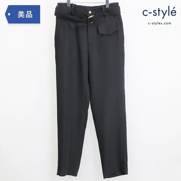 CULLNI クルニ 20AW 別注 ベルテッド スリム ストレート スラックス size1