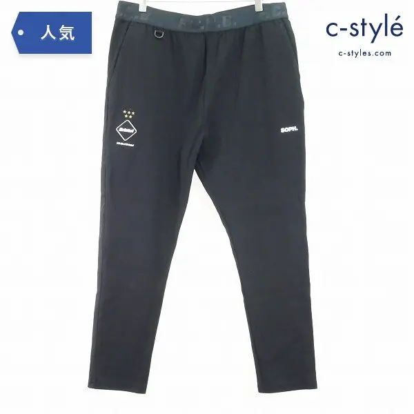 F.C.Real Bristol エフシーレアルブリストル リラックス フィット パンツ sizeXL コットン ブラック