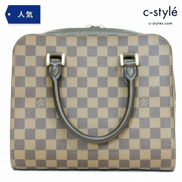 LOUIS VUITTON ルイヴィトン ダミエ トリアナ ハンドバッグ エベヌ カバン バック N51155