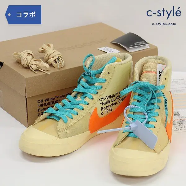 OFF-WHITE オフホワイト × NIKE ナイキ THE 10 BLAZER MID 28cm ハイカット SWOOSH