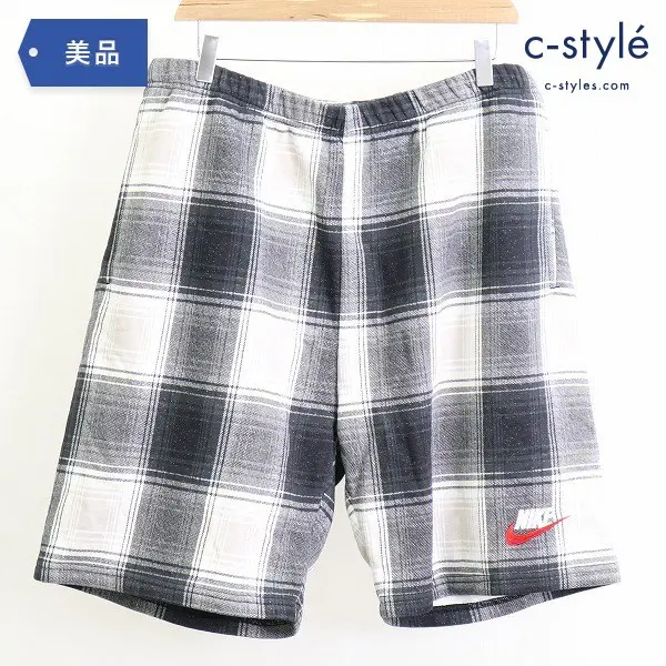 Supreme シュプリーム × NIKE ナイキ Plaid Sweat Short L ハーフ パンツ ショート ショーツ